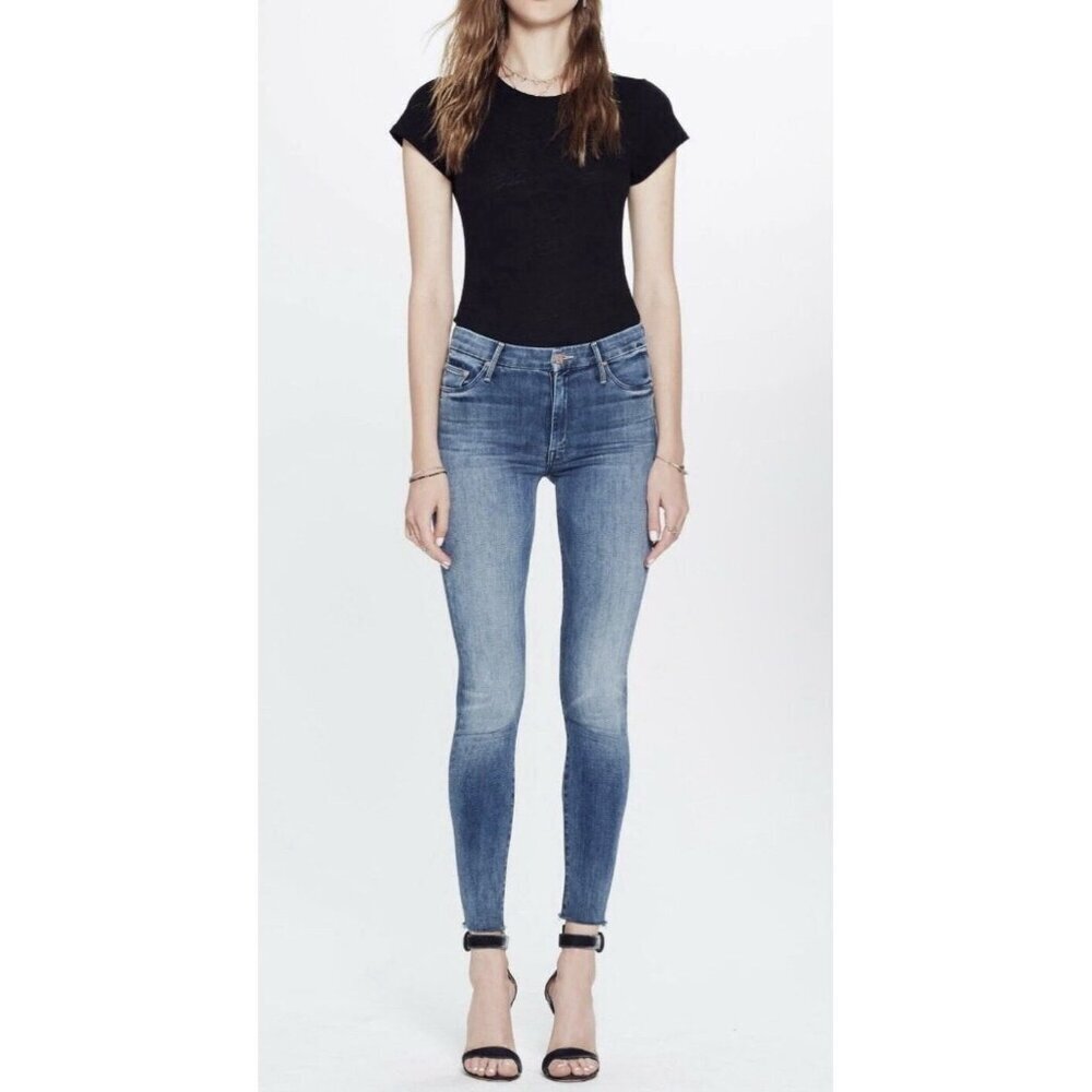 Mother High Waisted Looker Ankle Fray Women’s Jeans Everything We Keep Sz 25